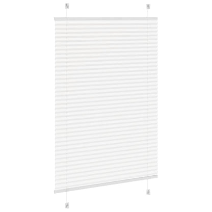vidaXL Plissee Weiß 95x100 cm Stoffbreite 94,4 cm Polyester