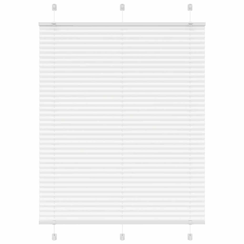 vidaXL Store plissé blanc 105x100 cm largeur du tissu 104,4 cm polyester