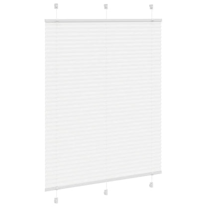 vidaXL Store plissé blanc 105x100 cm largeur du tissu 104,4 cm polyester