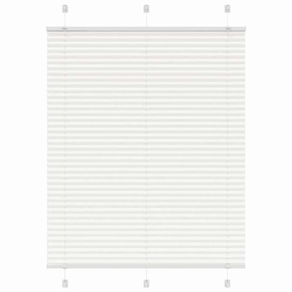 vidaXL Plissee Weiß 110x100 cm Stoffbreite 109,4 cm Polyester