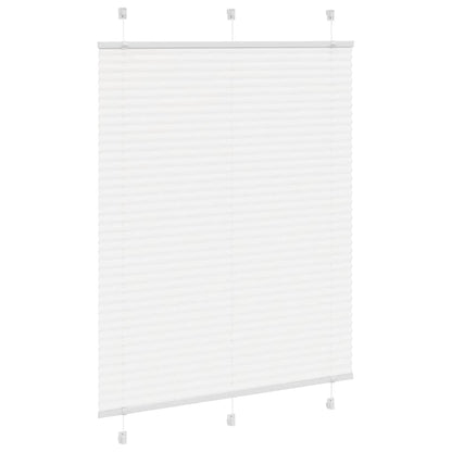 vidaXL Plissee Weiß 110x100 cm Stoffbreite 109,4 cm Polyester