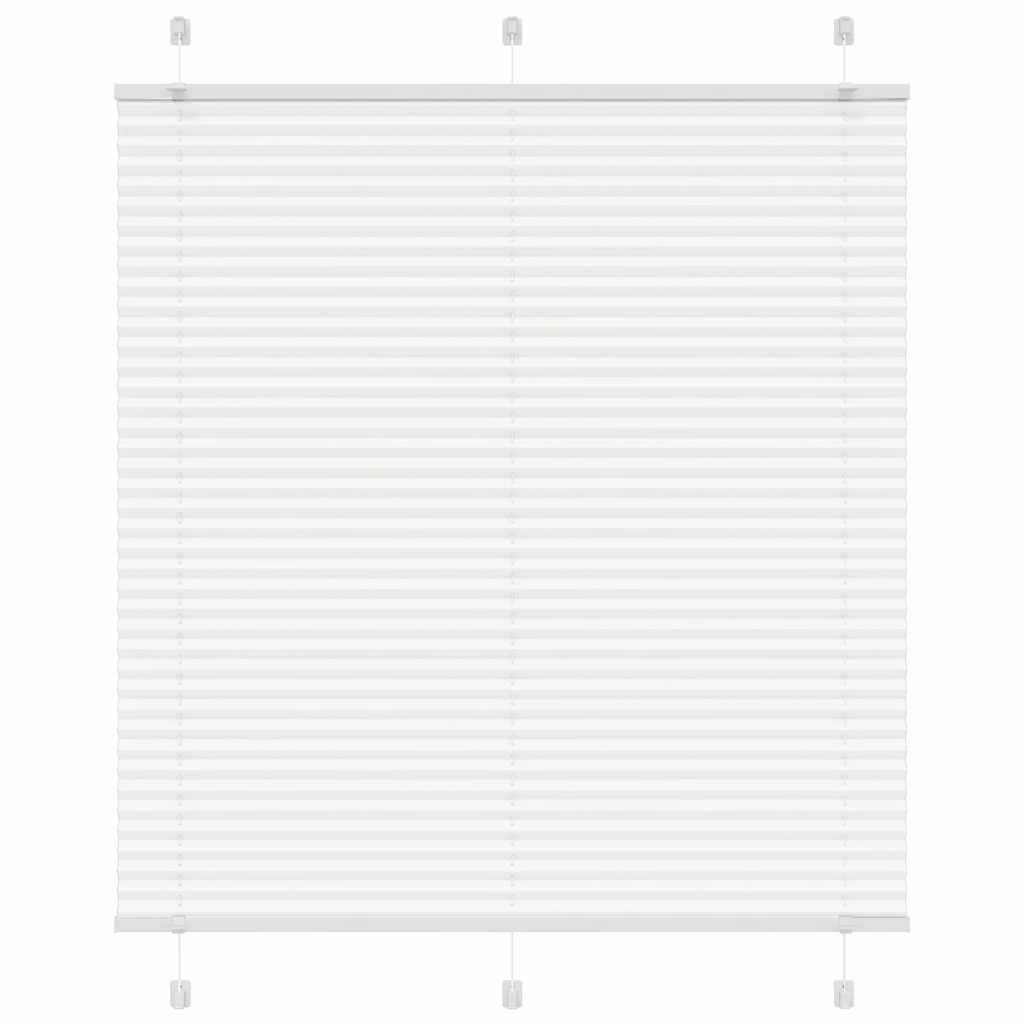 vidaXL Store plissé Blanc 115x100 cm Largeur tissu 114,4 cm Polyester