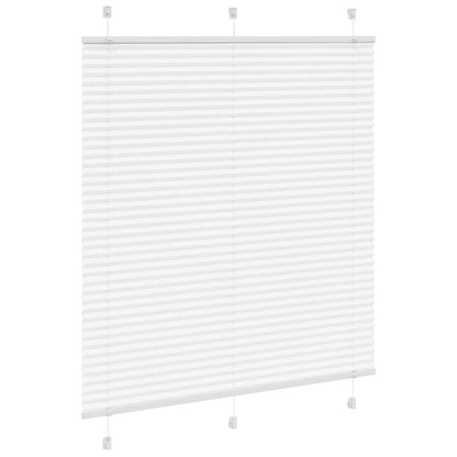 vidaXL Store plissé Blanc 115x100 cm Largeur tissu 114,4 cm Polyester