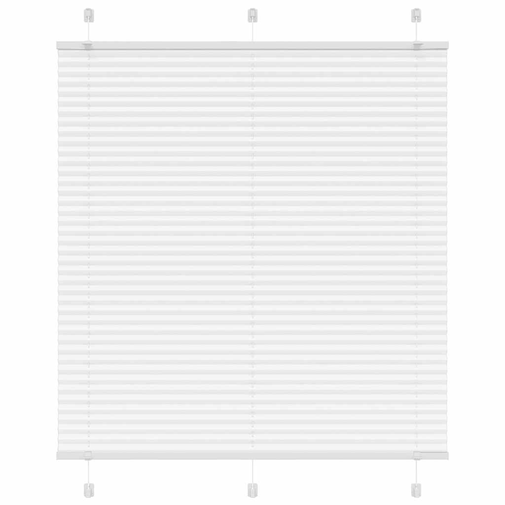 vidaXL Plissee Weiß 120x100 cm Stoffbreite 119,4 cm Polyester