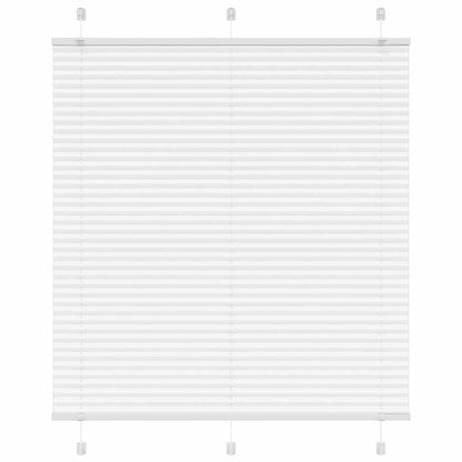 vidaXL Plissee Weiß 120x100 cm Stoffbreite 119,4 cm Polyester