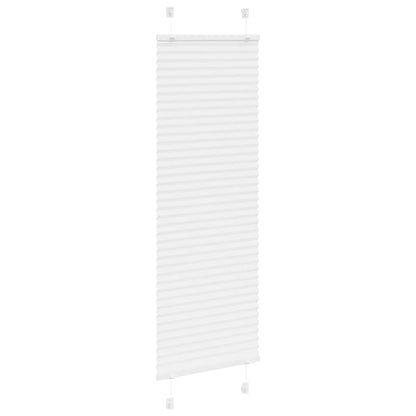 vidaXL Plissee Weiß 40x150 cm Stoffbreite 39,4 cm Polyester