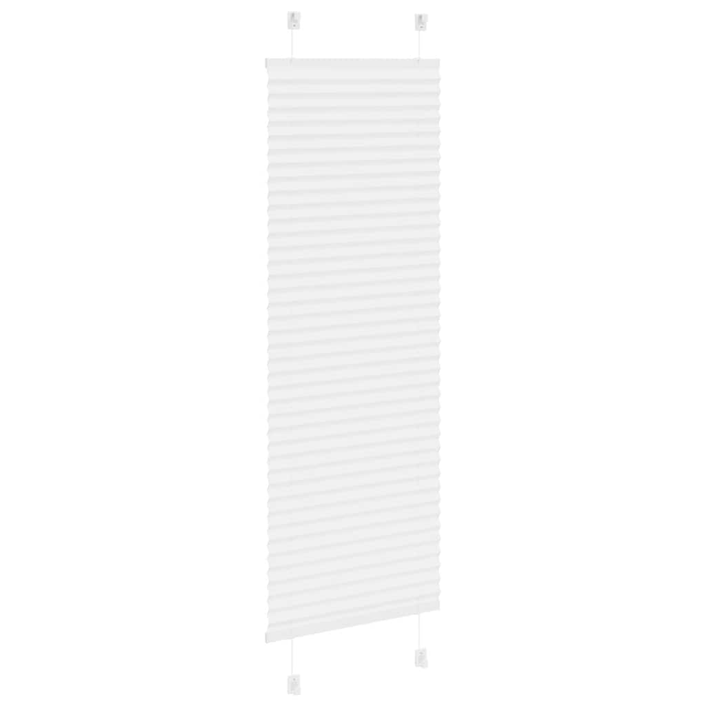vidaXL Plissee Weiß 40x150 cm Stoffbreite 39,4 cm Polyester