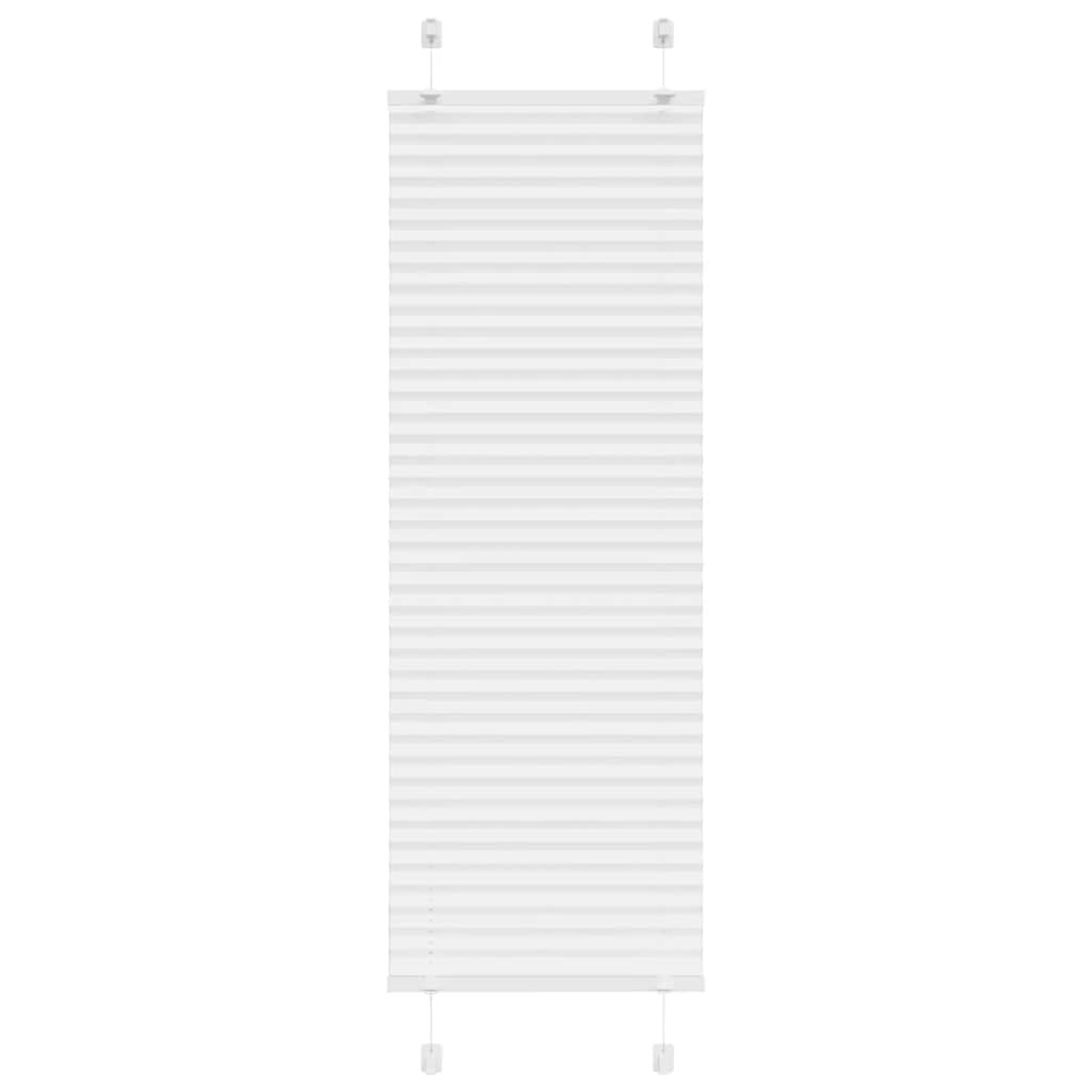 vidaXL Store plissé blanc 50x150 cm, largeur du tissu 49,4 cm, polyester