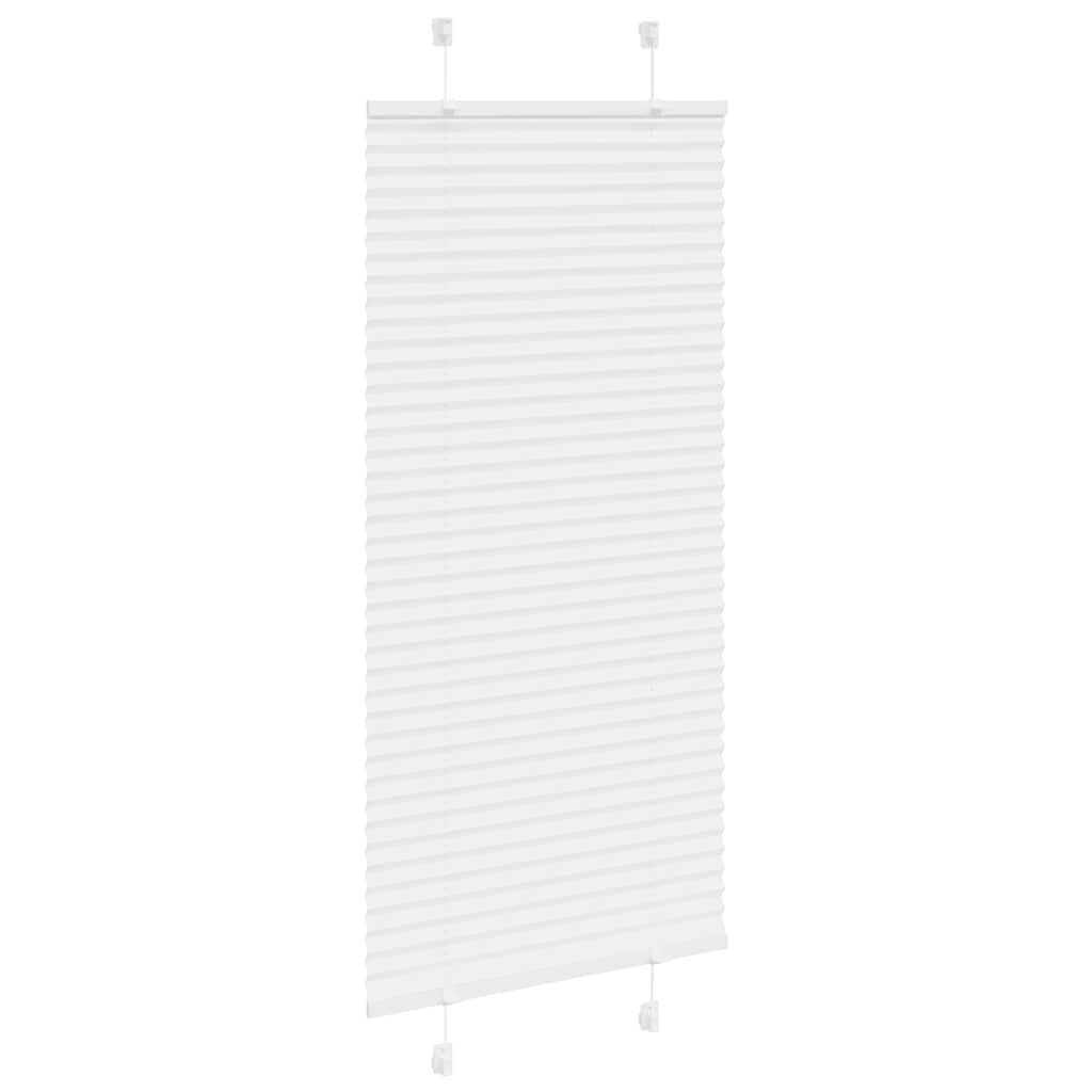 vidaXL Plissee Weiß 55x150 cm Stoffbreite 54,4 cm Polyester