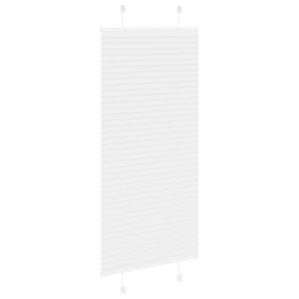 vidaXL Plissee Weiß 55x150 cm Stoffbreite 54,4 cm Polyester