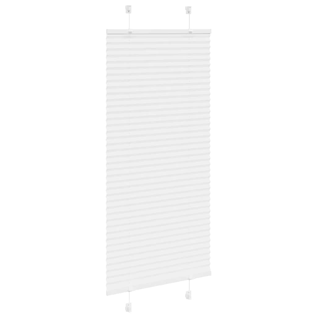 vidaXL Store plissé blanc 60x150 cm Largeur du tissu 59,4 cm Polyester