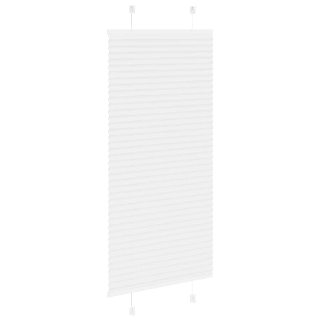 vidaXL Store plissé blanc 60x150 cm Largeur du tissu 59,4 cm Polyester