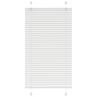 vidaXL Plissee Weiß 75x150 cm Stoffbreite 74,4 cm Polyester