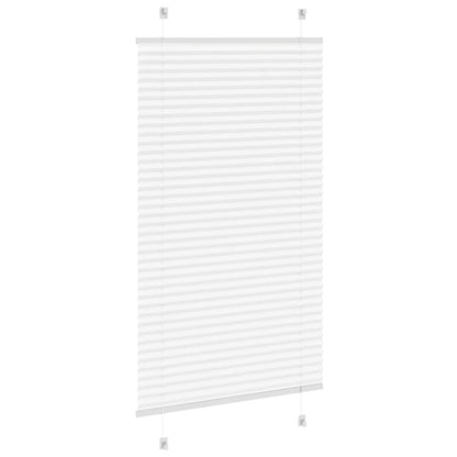 vidaXL Plissee Weiß 75x150 cm Stoffbreite 74,4 cm Polyester