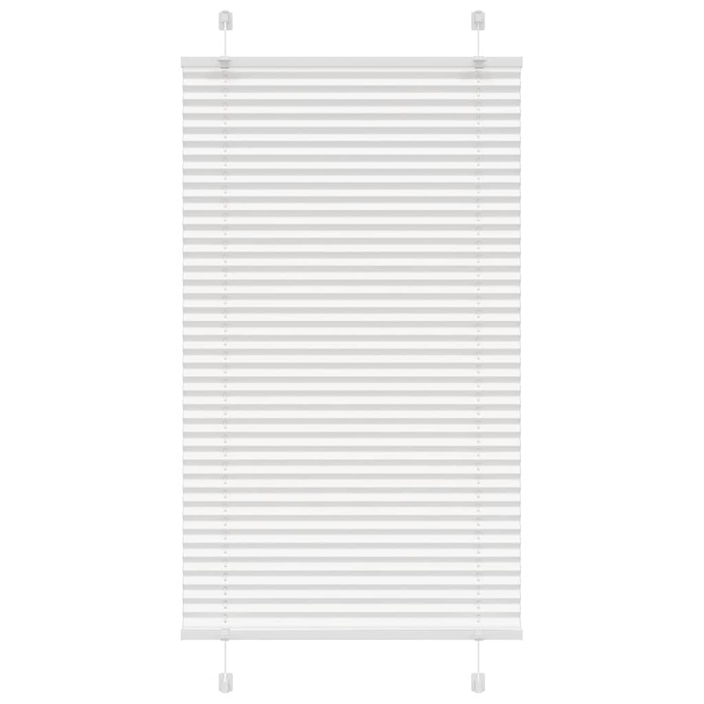 vidaXL Plissee Weiß 80x150 cm Stoffbreite 79,4 cm Polyester