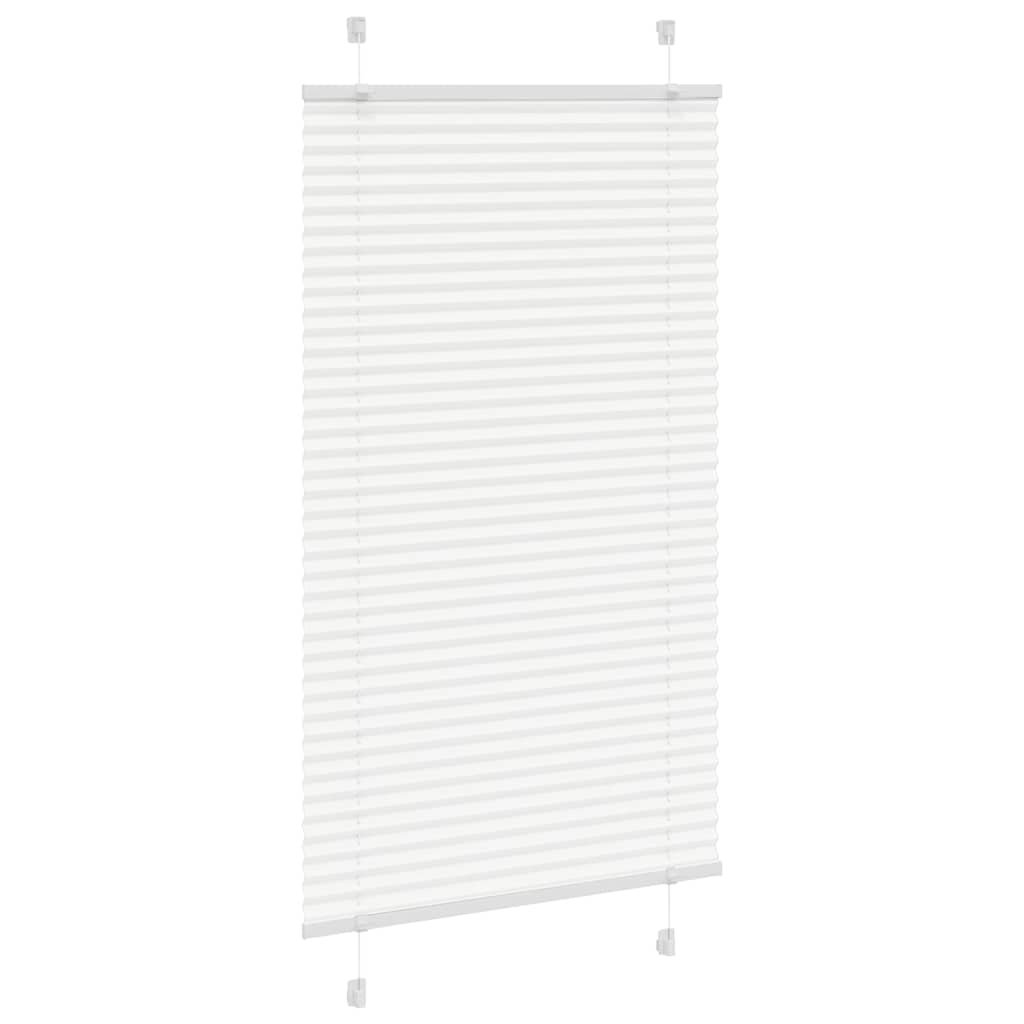 vidaXL Plissee Weiß 80x150 cm Stoffbreite 79,4 cm Polyester