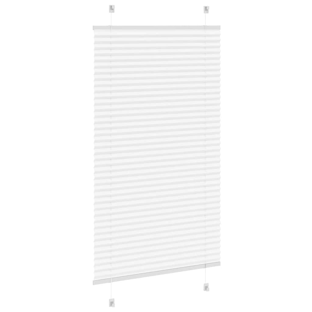 vidaXL Plissee Weiß 80x150 cm Stoffbreite 79,4 cm Polyester