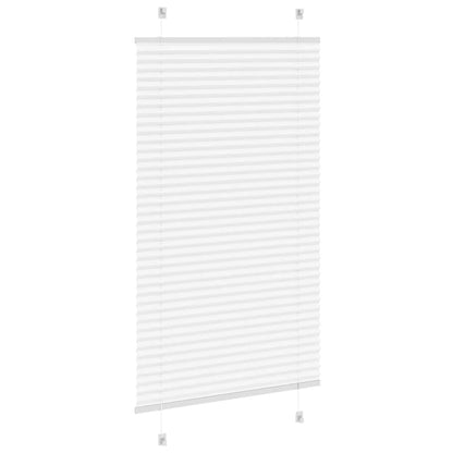 vidaXL Plissee Weiß 80x150 cm Stoffbreite 79,4 cm Polyester