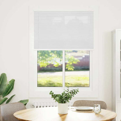 vidaXL Plissee Weiß 85x150 cm Stoffbreite 84,4 cm Polyester