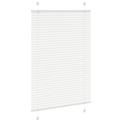 vidaXL Plissee Weiß 85x150 cm Stoffbreite 84,4 cm Polyester