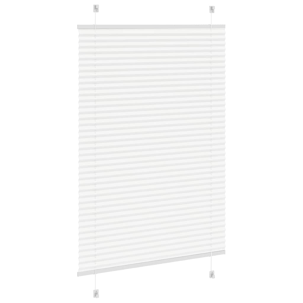vidaXL Plissee Weiß 90x150 cm Stoffbreite 89,4 cm Polyester