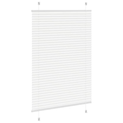 vidaXL Plissee Weiß 90x150 cm Stoffbreite 89,4 cm Polyester