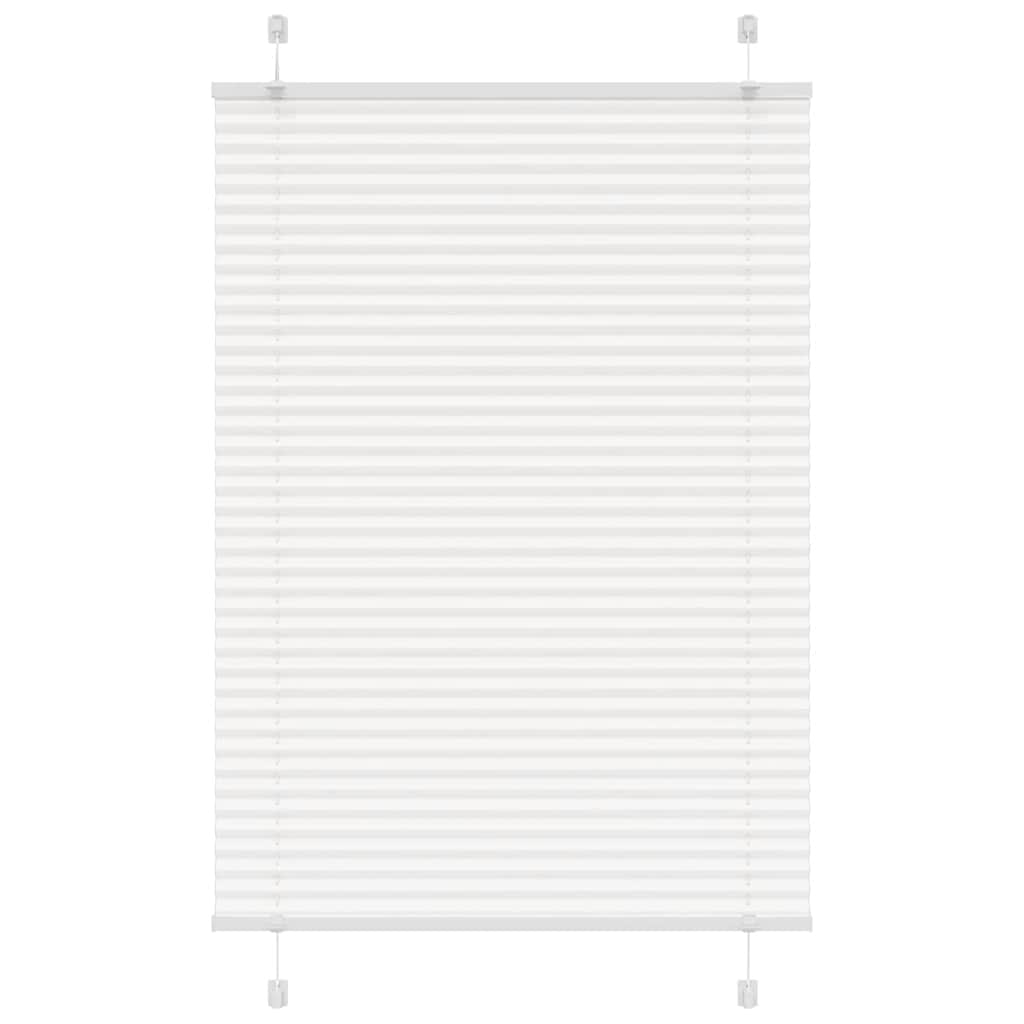 vidaXL Plissee Weiß 100x150 cm Stoffbreite 99,4 cm Polyester