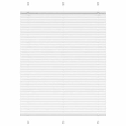 vidaXL Plissee Weiß 110x150 cm Stoffbreite 109,4 cm Polyester