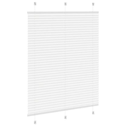 vidaXL Plissee Weiß 110x150 cm Stoffbreite 109,4 cm Polyester