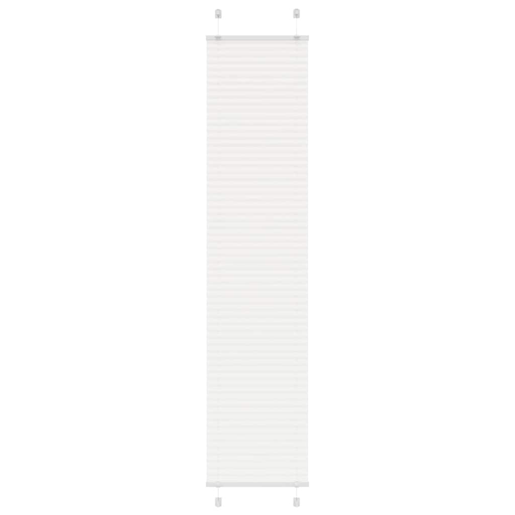 vidaXL Plissee Weiß 40x200 cm Stoffbreite 39,4 cm Polyester