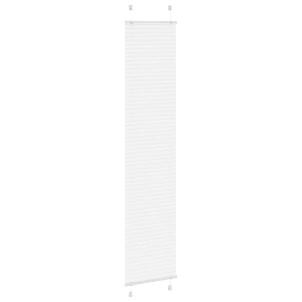 vidaXL Plissee Weiß 40x200 cm Stoffbreite 39,4 cm Polyester