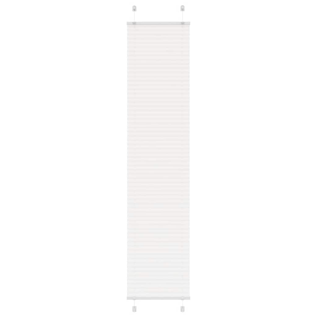 vidaXL Plissee Weiß 45x200 cm Stoffbreite 44,4 cm Polyester