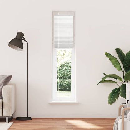 vidaXL Plissee Weiß 45x200 cm Stoffbreite 44,4 cm Polyester