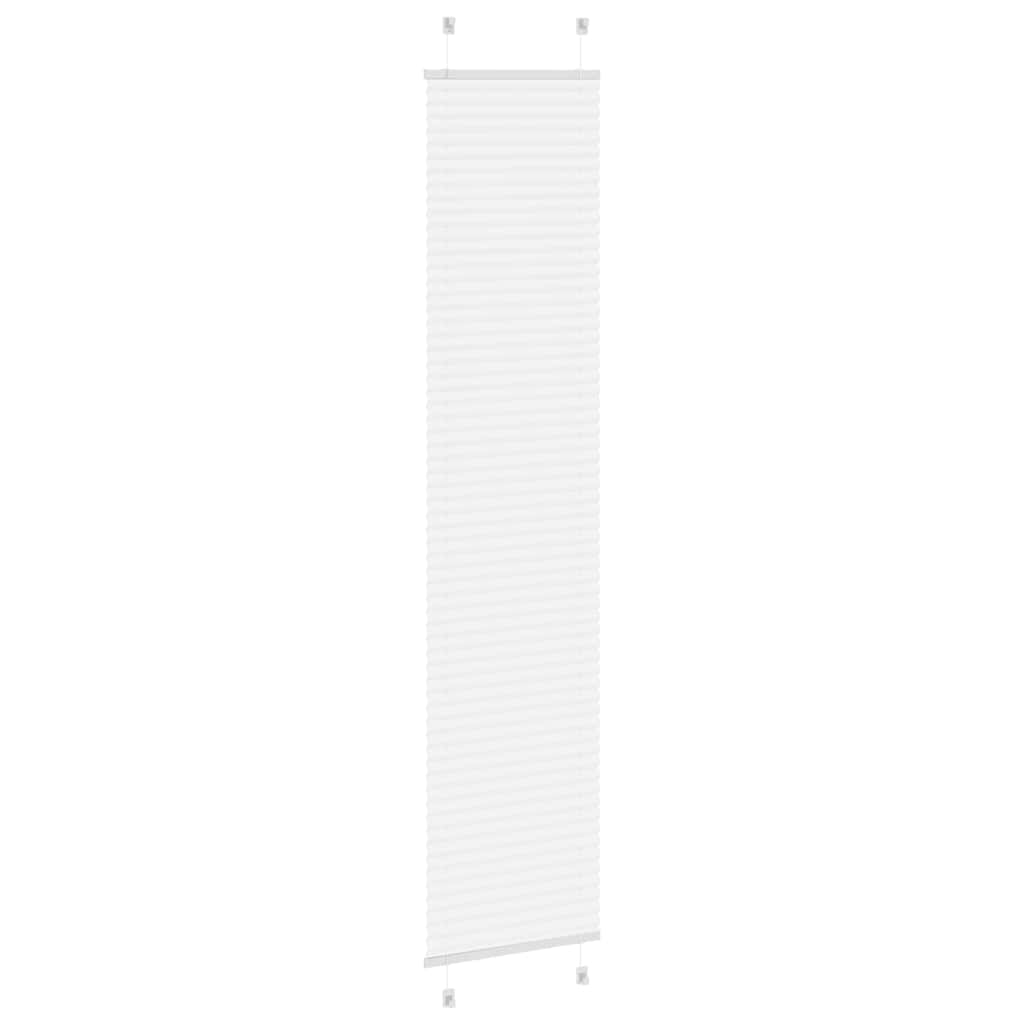 vidaXL Plissee Weiß 45x200 cm Stoffbreite 44,4 cm Polyester