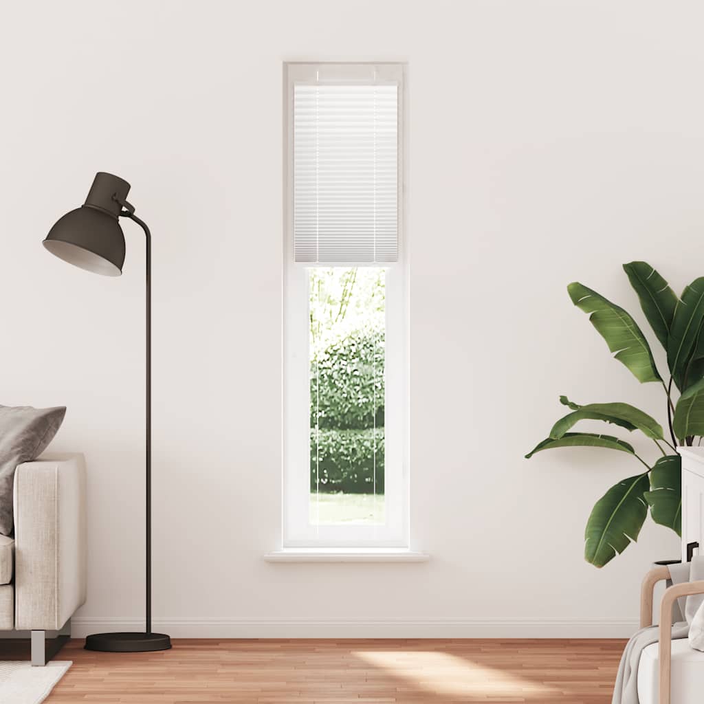 vidaXL Plissee Weiß 50x200 cm Stoffbreite 49,4 cm Polyester
