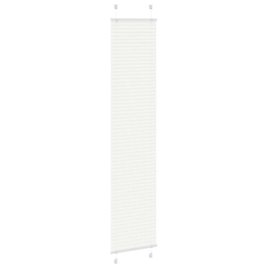 vidaXL Plissee Weiß 50x200 cm Stoffbreite 49,4 cm Polyester