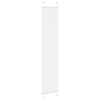 vidaXL Plissee Weiß 50x200 cm Stoffbreite 49,4 cm Polyester