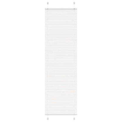 vidaXL Plissee Weiß 55x200 cm Stoffbreite 54,4 cm Polyester
