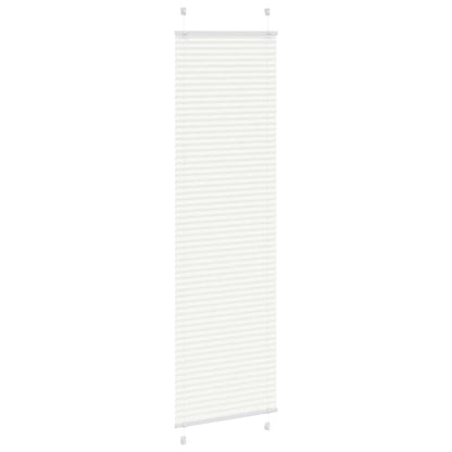 vidaXL Plissee Weiß 55x200 cm Stoffbreite 54,4 cm Polyester