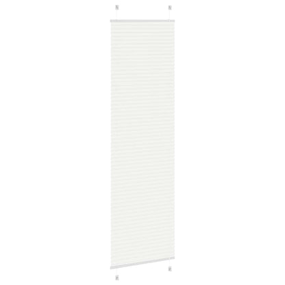 vidaXL Plissee Weiß 55x200 cm Stoffbreite 54,4 cm Polyester