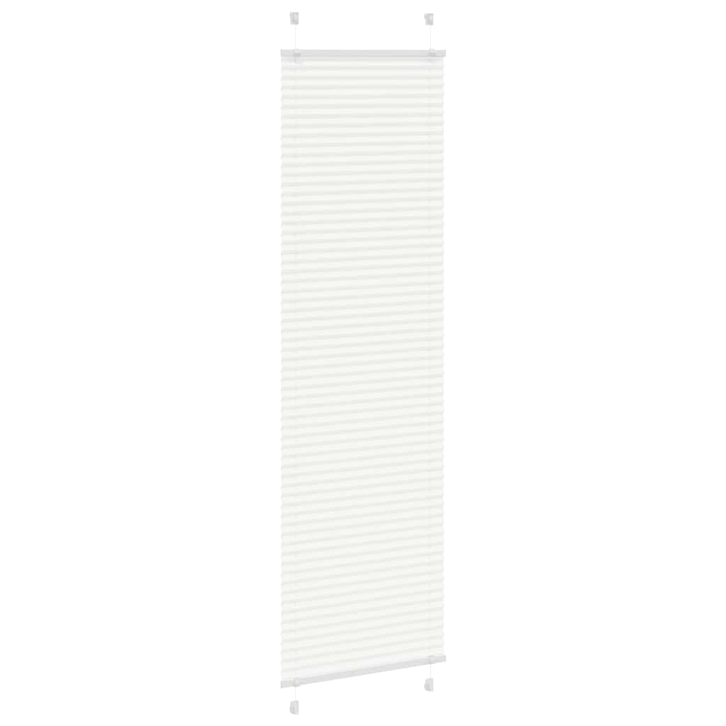 vidaXL Plissee Weiß 60x200 cm Stoffbreite 59,4 cm Polyester