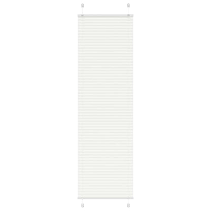 vidaXL Plissee Weiß 65x200 cm Stoffbreite 64,4 cm Polyester