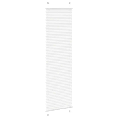 vidaXL Plissee Weiß 65x200 cm Stoffbreite 64,4 cm Polyester
