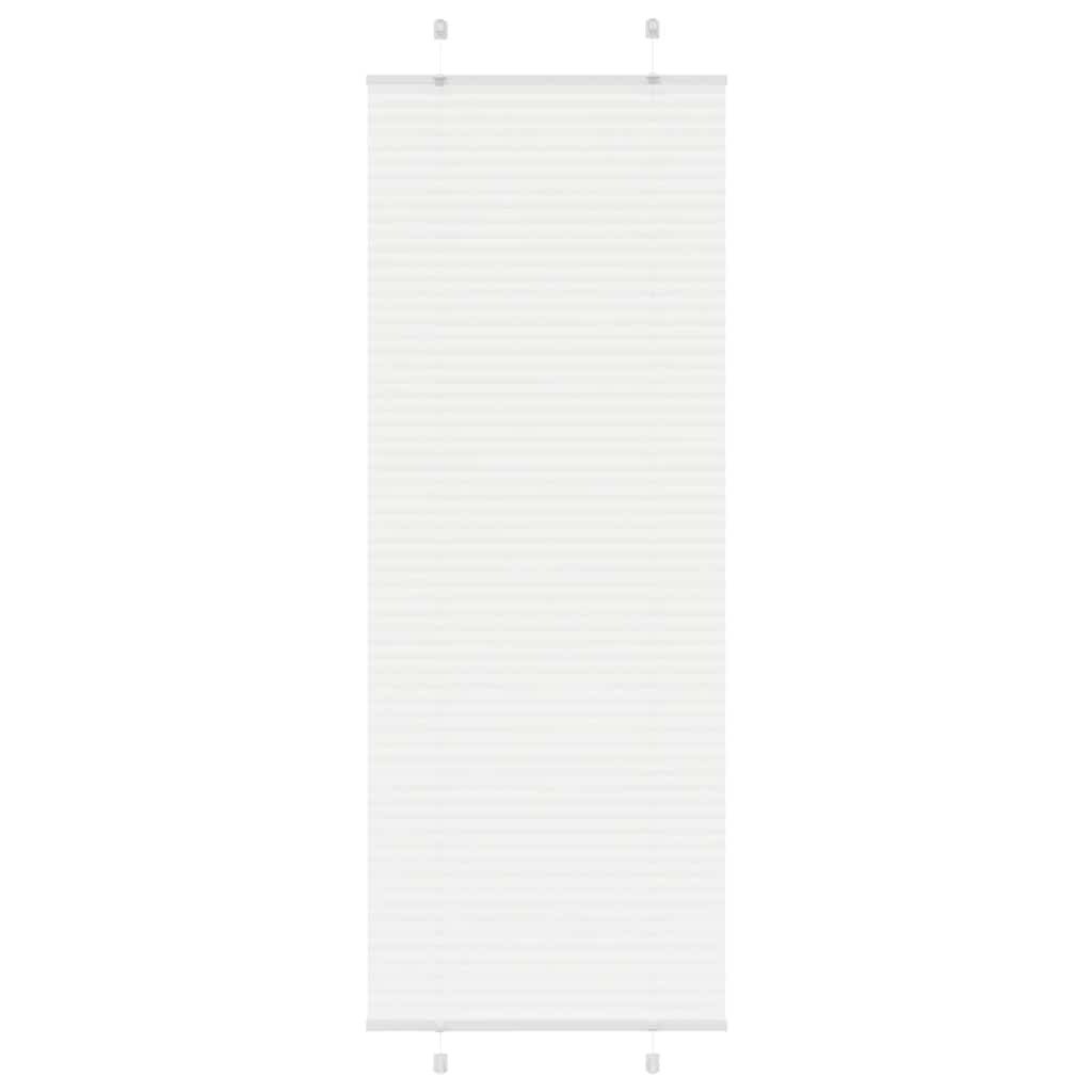 vidaXL Plissee Weiß 75x200 cm Stoffbreite 74,4 cm Polyester