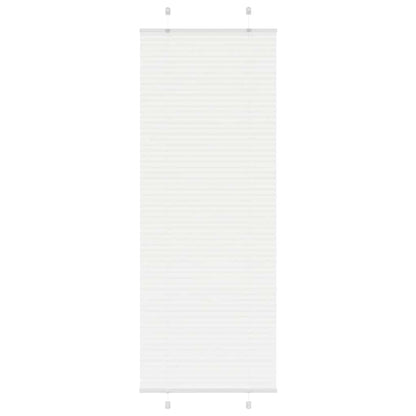vidaXL Plissee Weiß 75x200 cm Stoffbreite 74,4 cm Polyester