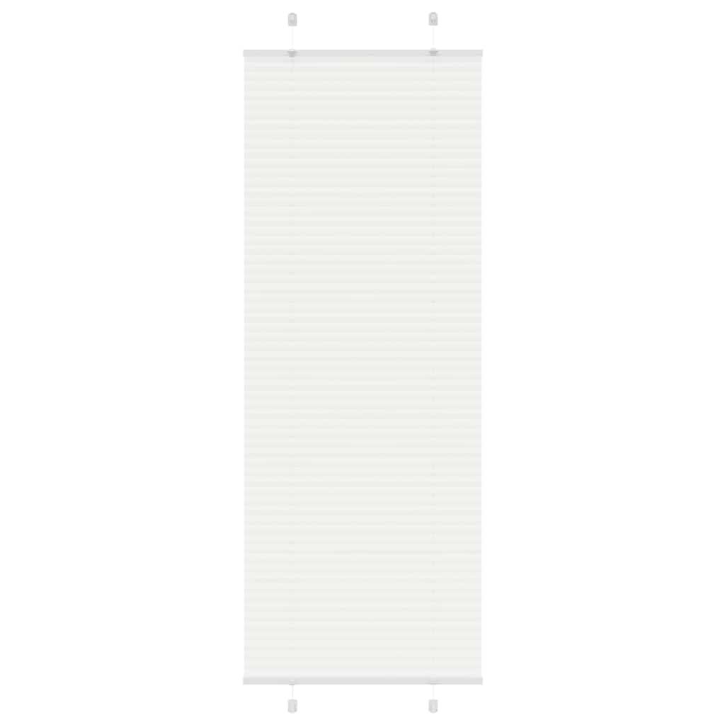 vidaXL Plissee Weiß 80x200 cm Stoffbreite 79,4 cm Polyester