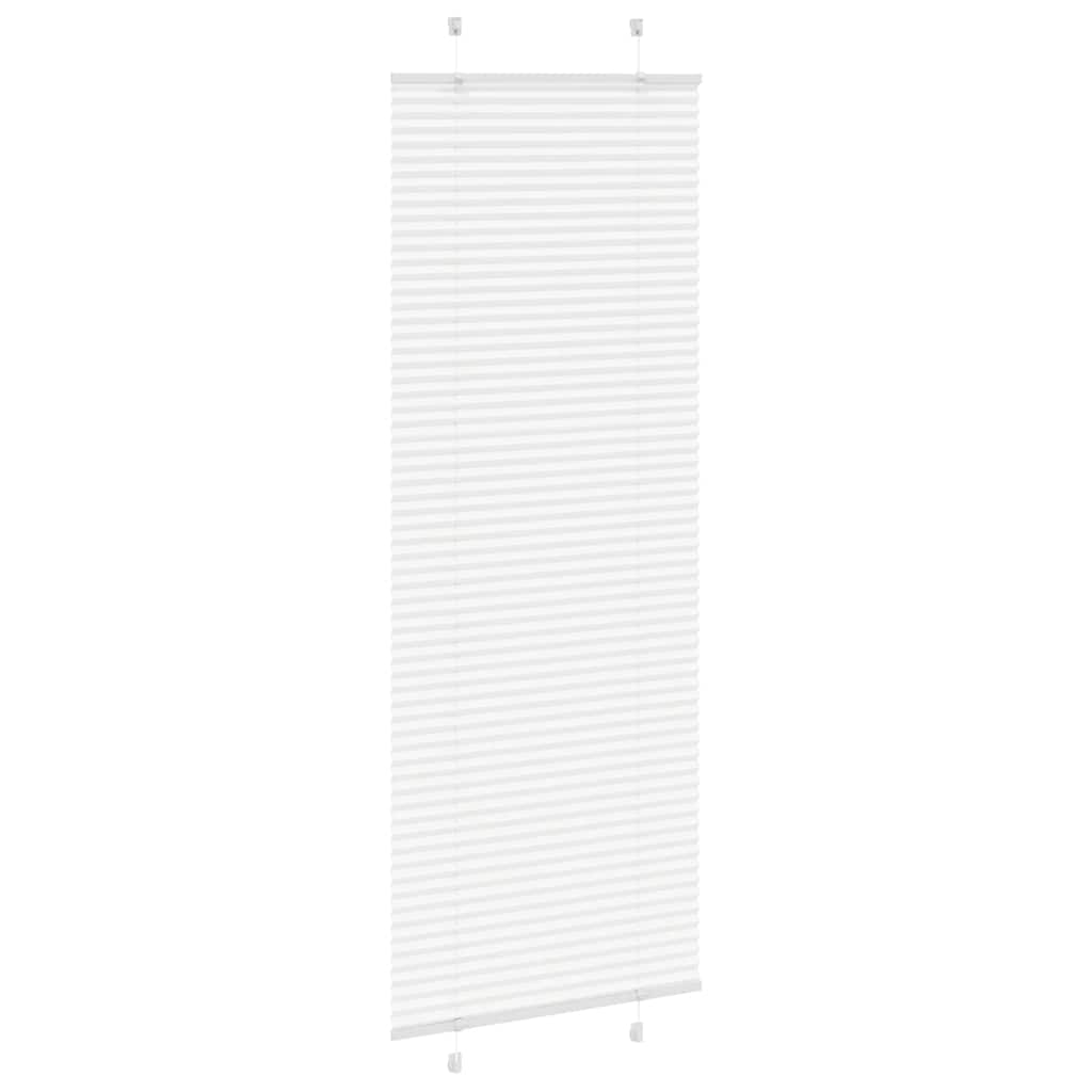 vidaXL Plissee Weiß 80x200 cm Stoffbreite 79,4 cm Polyester