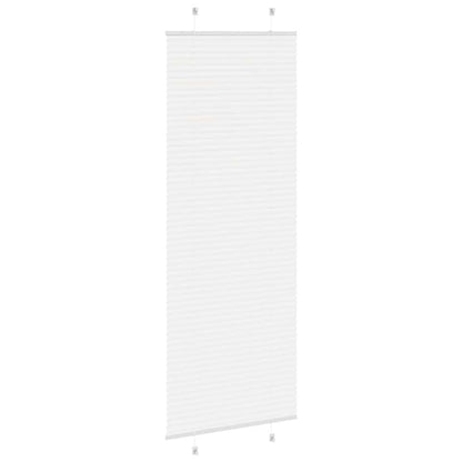 vidaXL Plissee Weiß 80x200 cm Stoffbreite 79,4 cm Polyester