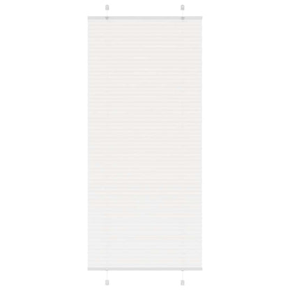 vidaXL Plissee Weiß 85x200 cm Stoffbreite 84,4 cm Polyester