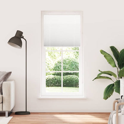 vidaXL Plissee Weiß 85x200 cm Stoffbreite 84,4 cm Polyester